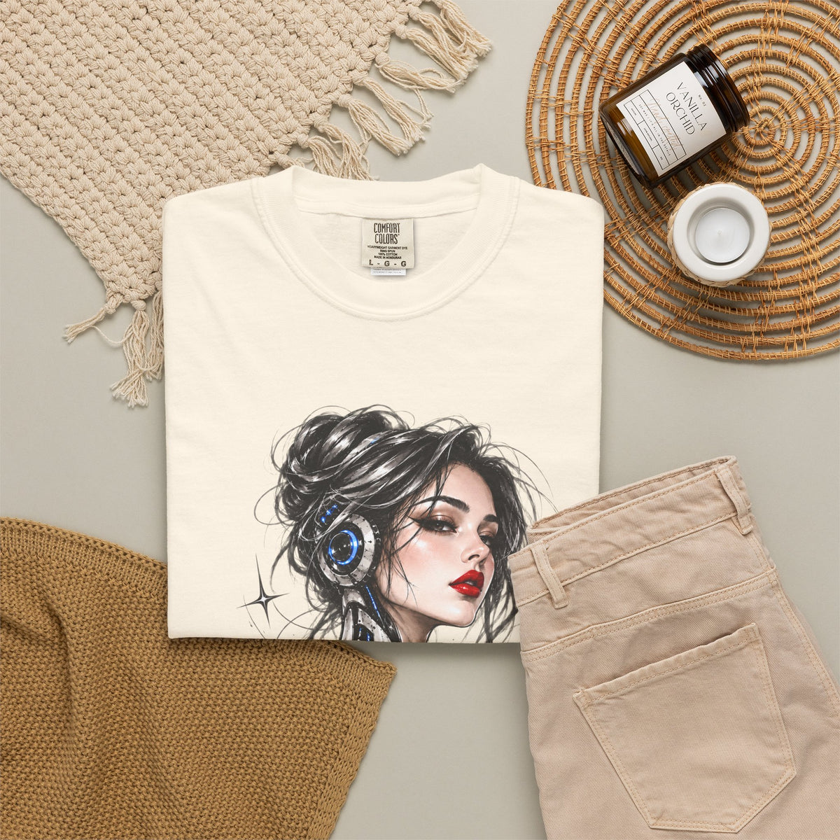 Robotic Woman Sketch Tee