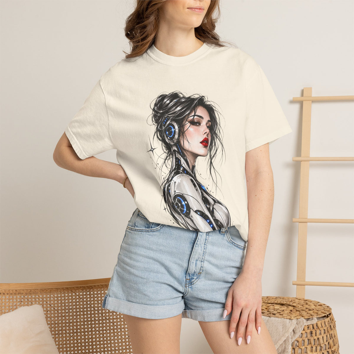 Robotic Woman Sketch Tee
