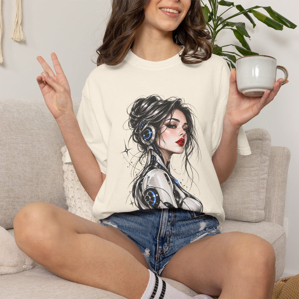 Robotic Woman Sketch Tee