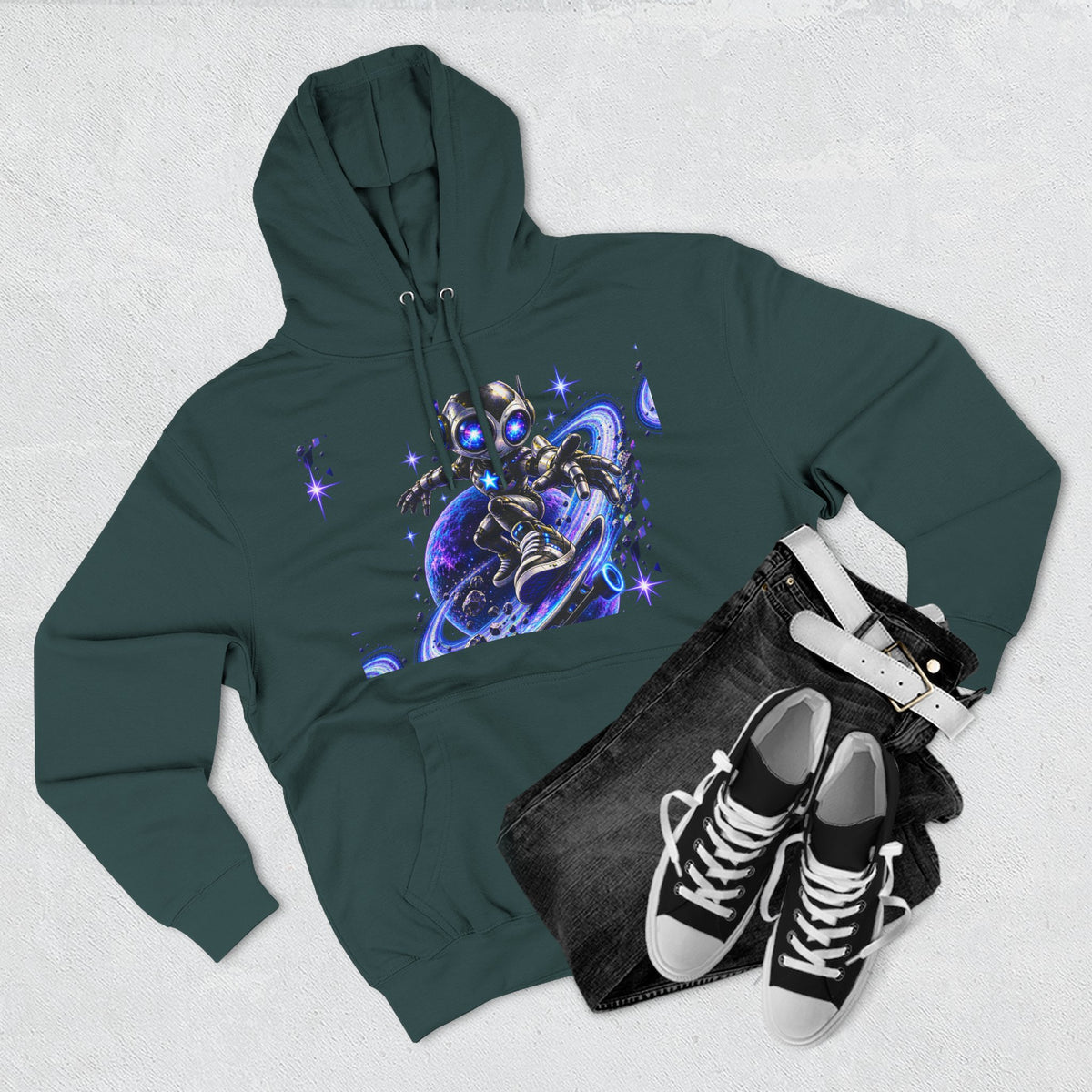 Robot Skater  Hoodie